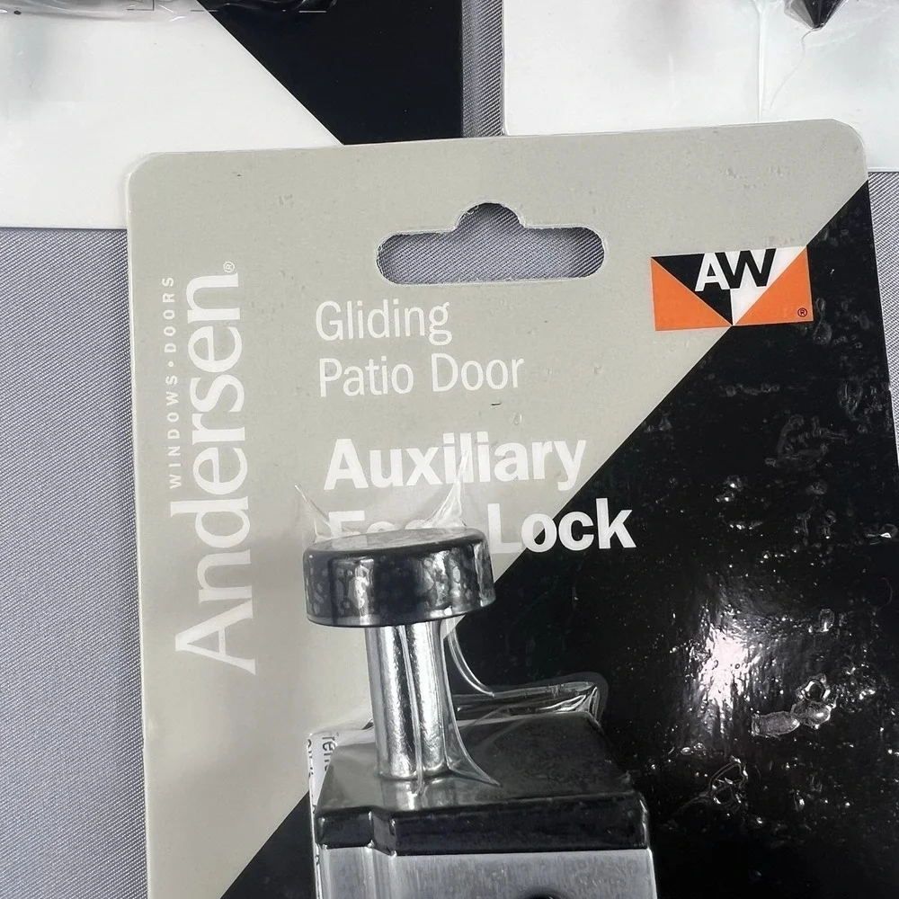 Andersen 200/400 Series Patio Door Foot Lock Set of 5 Brushed Nickel New